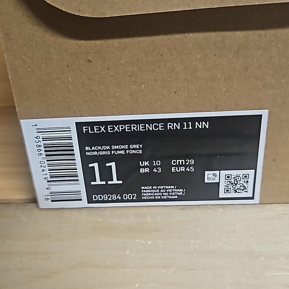 Nike Flex Experience Run RN 11 NN Black Men's Running Shoe Sneaker DD9284-002 - Picture 12 of 12